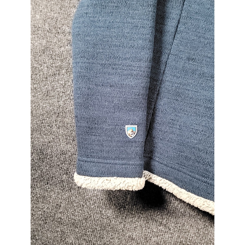Kuhl Sweater Womens Medium Alaska 1/4 Zip Pullover Outdoor Fleece Hiking Teal - Picture 6 of 16